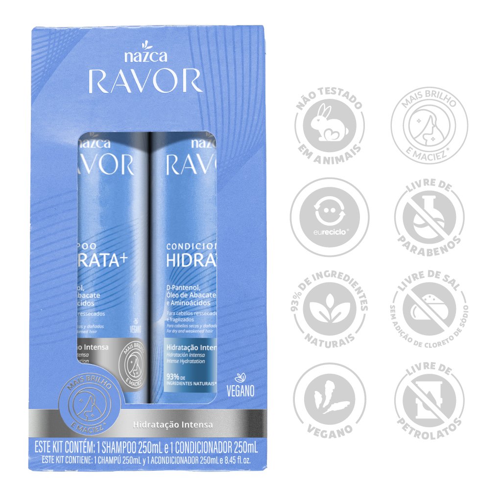 KIT SHAMPOO E CONDICIONADOR HIDRATAÇÃO