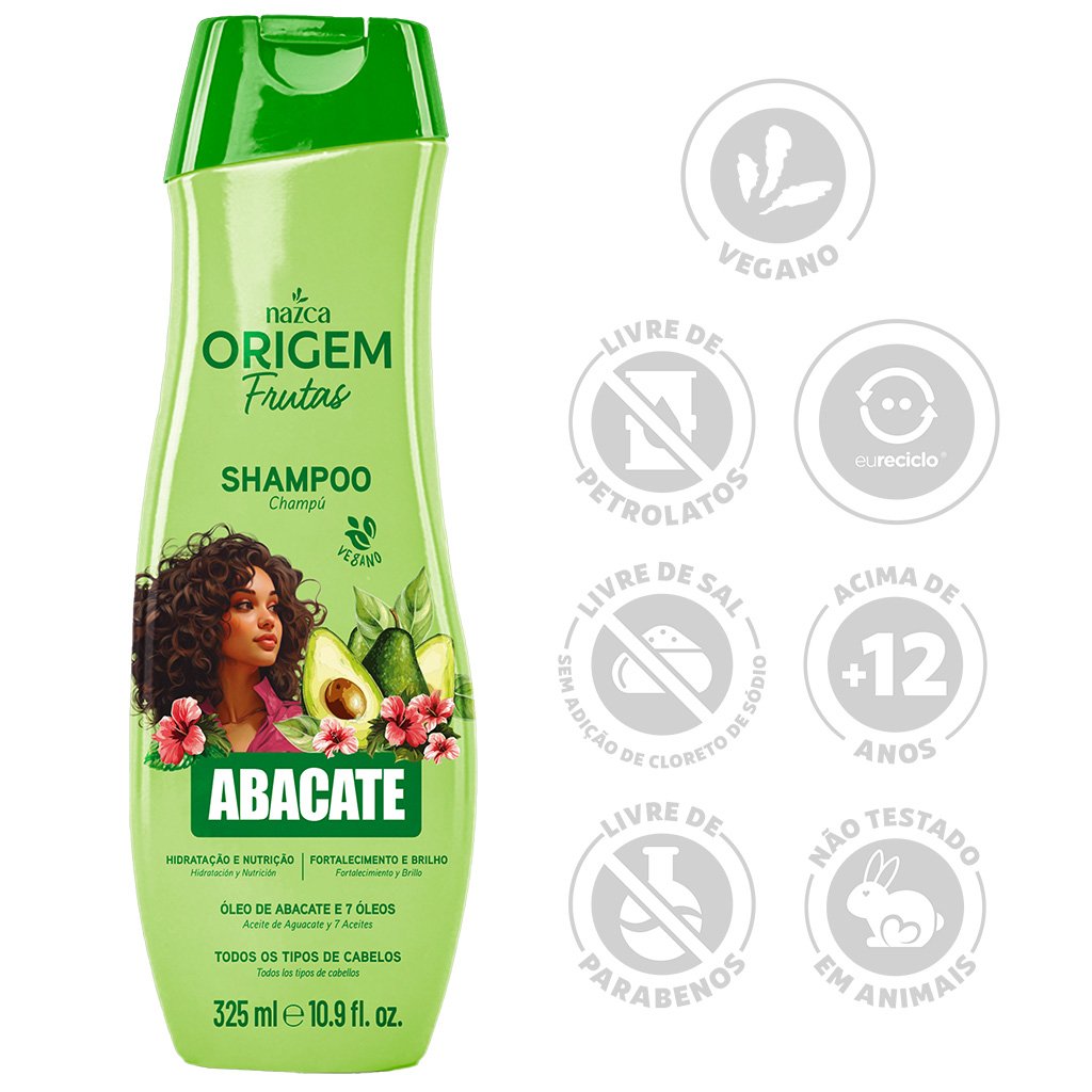SHAMPOO ORIGEM FRUTAS - ABACATE