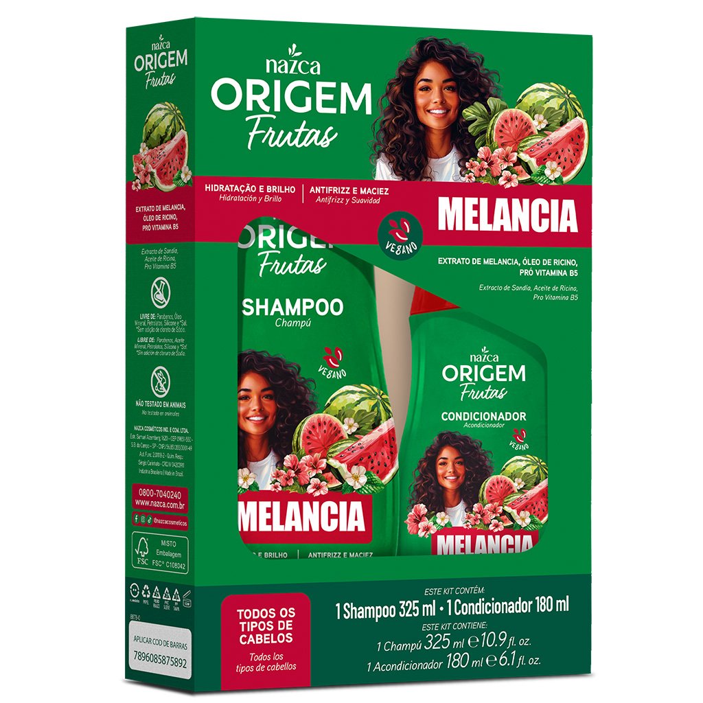 SHAMPOO E CONDICIONAR ORIEGEM FRUTAS DE MELANCIA