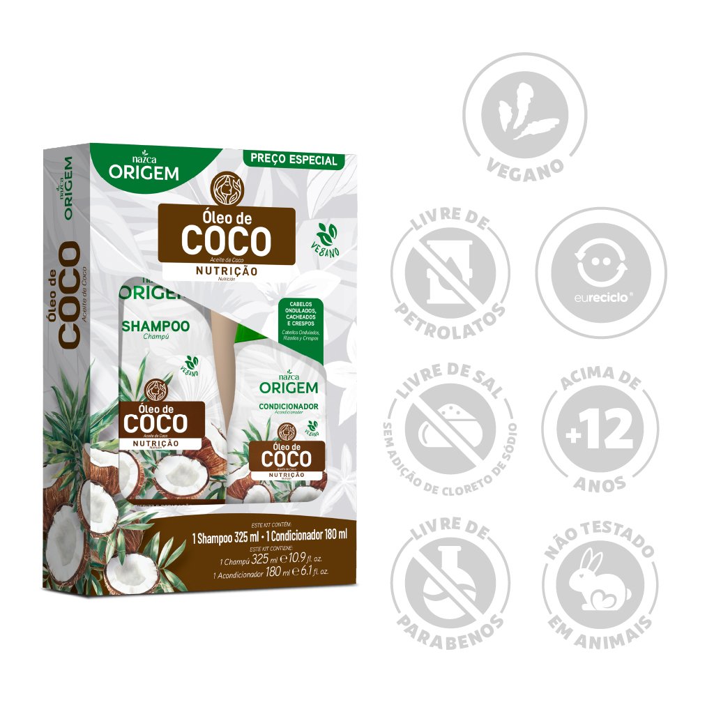 コレクション COCO Shampoo e condicionador óleo de coco