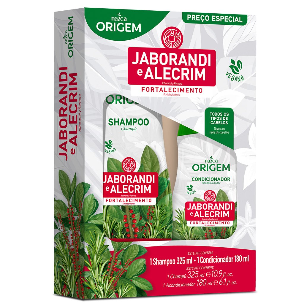 Shampoo e Condicionador Jaborandi e Alecrim