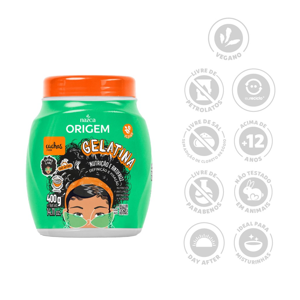 Gelatina Origem Cachos 400g