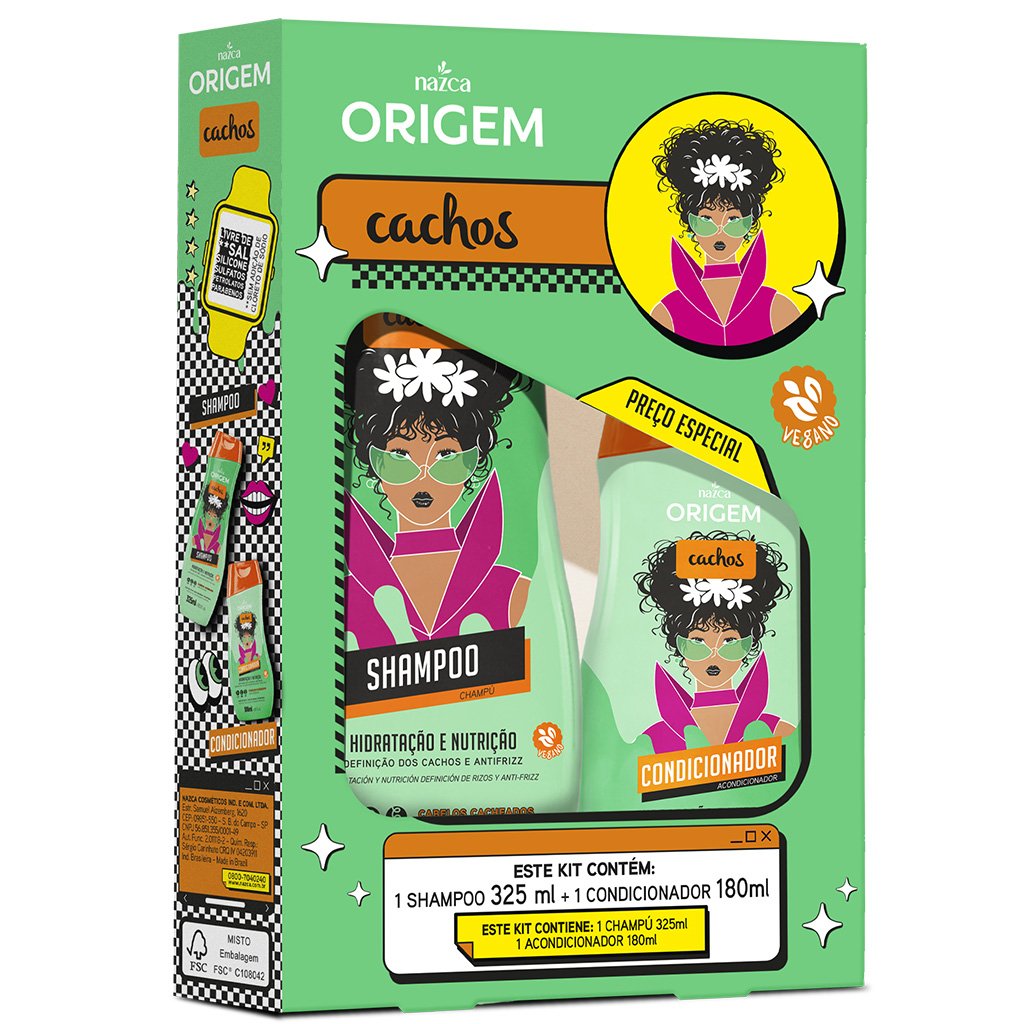 SHAMPOO E CONDICIONADOR CACHEADO