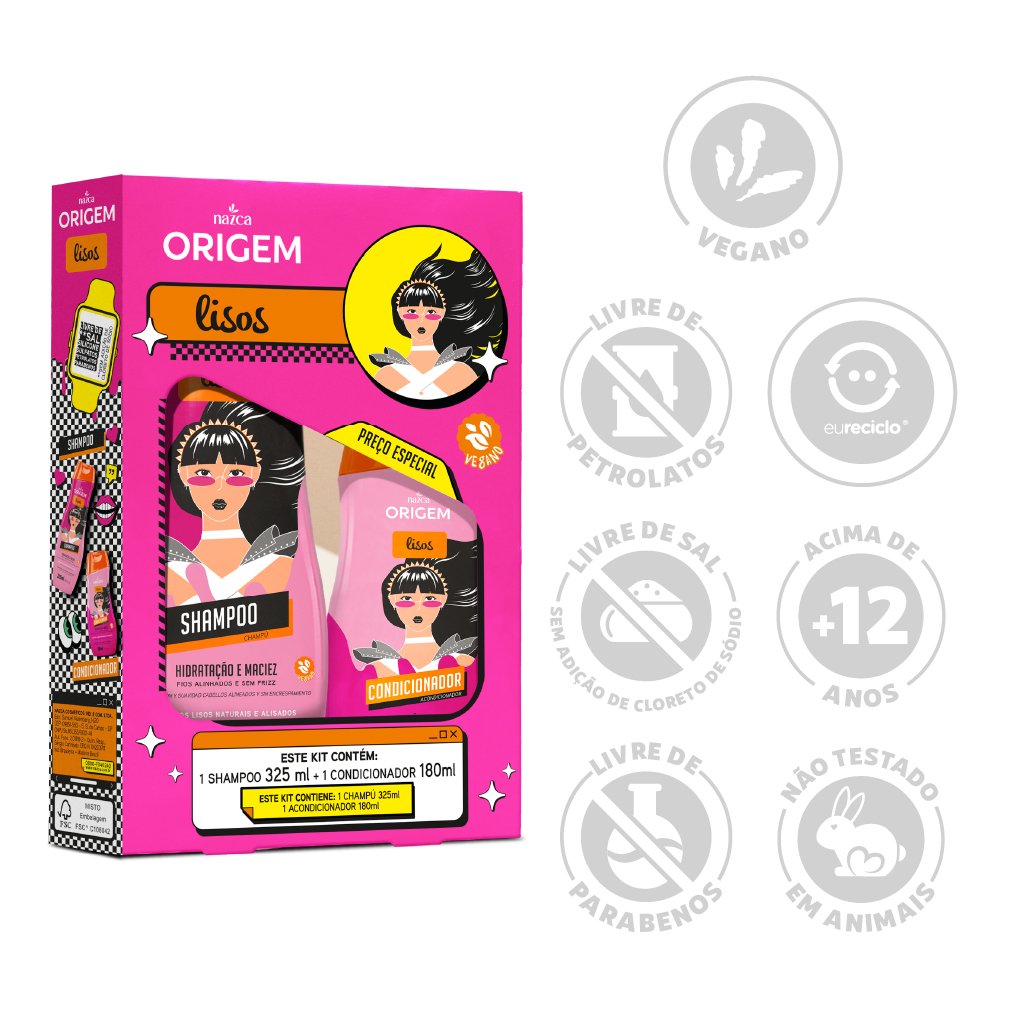 SHAMPOO E CONDICIONADOR LISOS