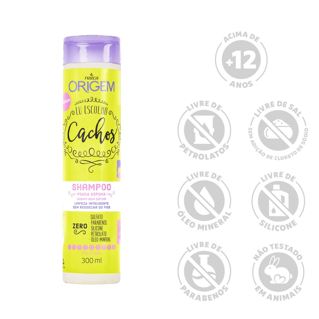 ORIGEM SHAMPOO EU ESCOLHO CACHOS 300ML