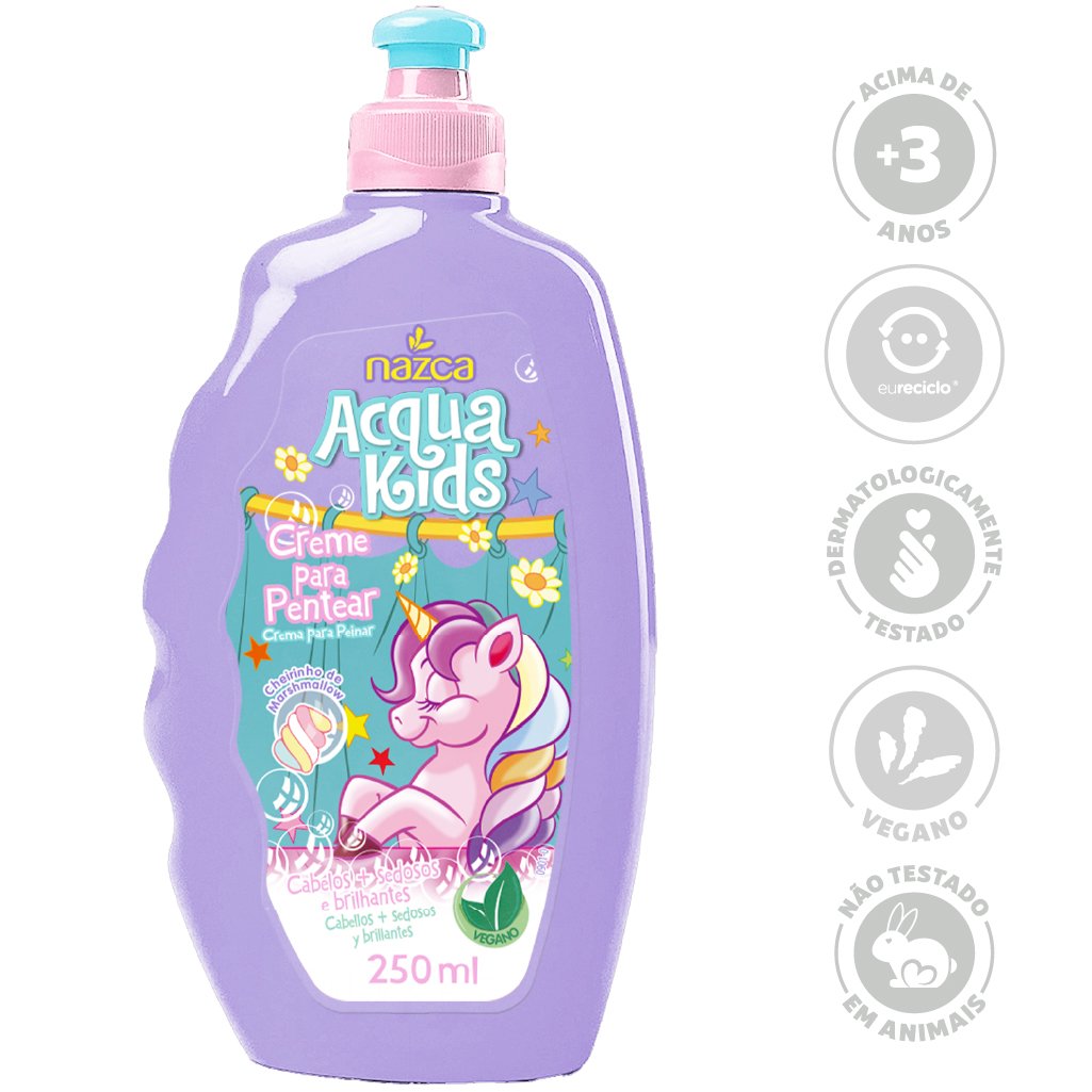 Acqua Kids Creme Para Pentear Marshmallow 250ml