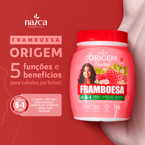 CREME ORIGEM FRUTAS 5 EM 1 - FRAMBOESA