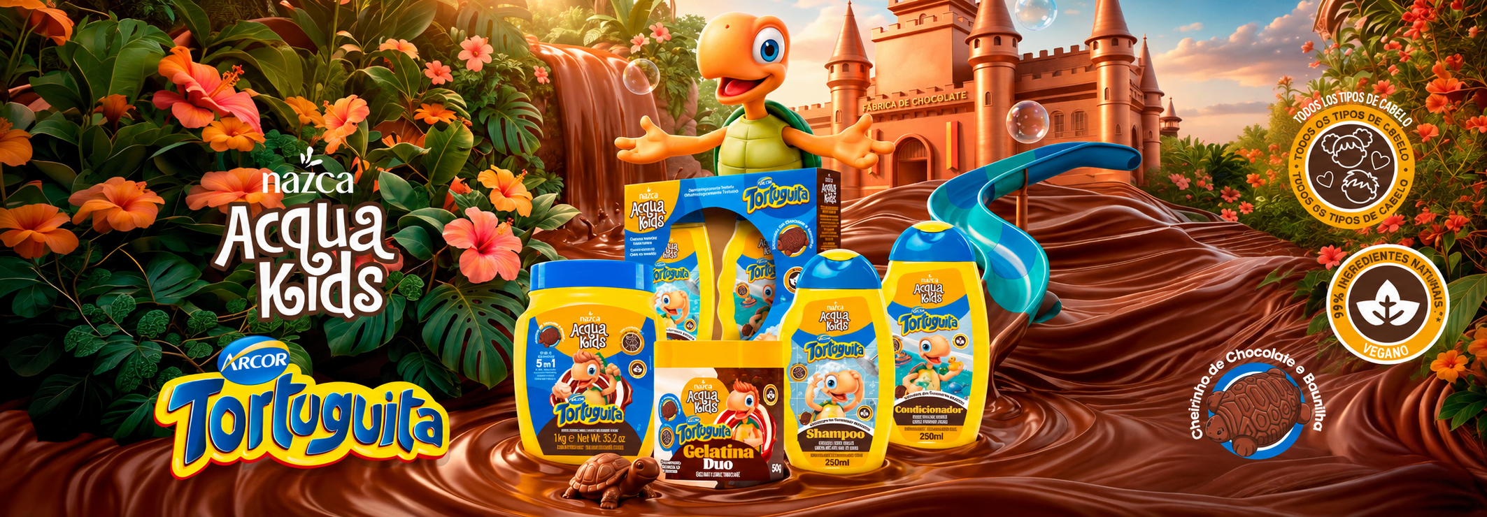 fabrica de chocolate tortuguita acqua kids